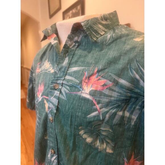 COOKE STREET HONOLULU VINTAGE  HAWAIIAN SHIRT SHORT SLEEVE MENS SIZE LARGE - Picture 2 of 6